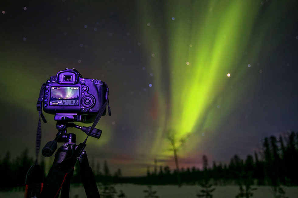 Fotografando a aurora boreal